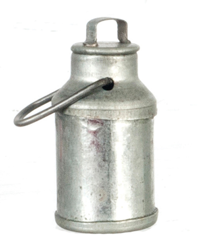 Tin Milk Can with Lid